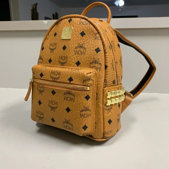 MCM STARK SIDE STUDS BACKPACK Extar-Small Used Gently Preloved MCM Small Stark Side Stud Backpack | eBay main image 2